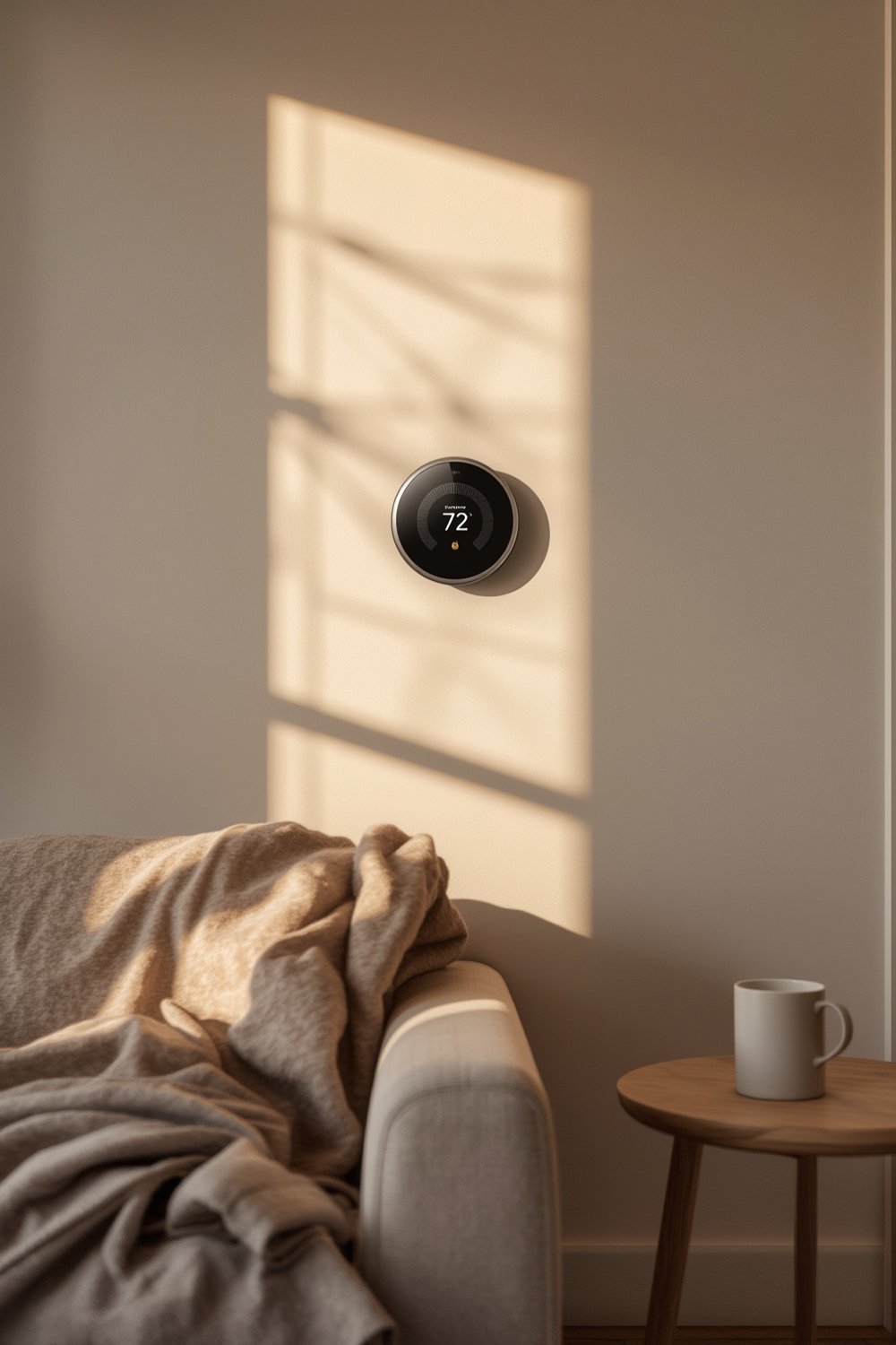 AI smart thermostat with occupancy detection - Illustration 1