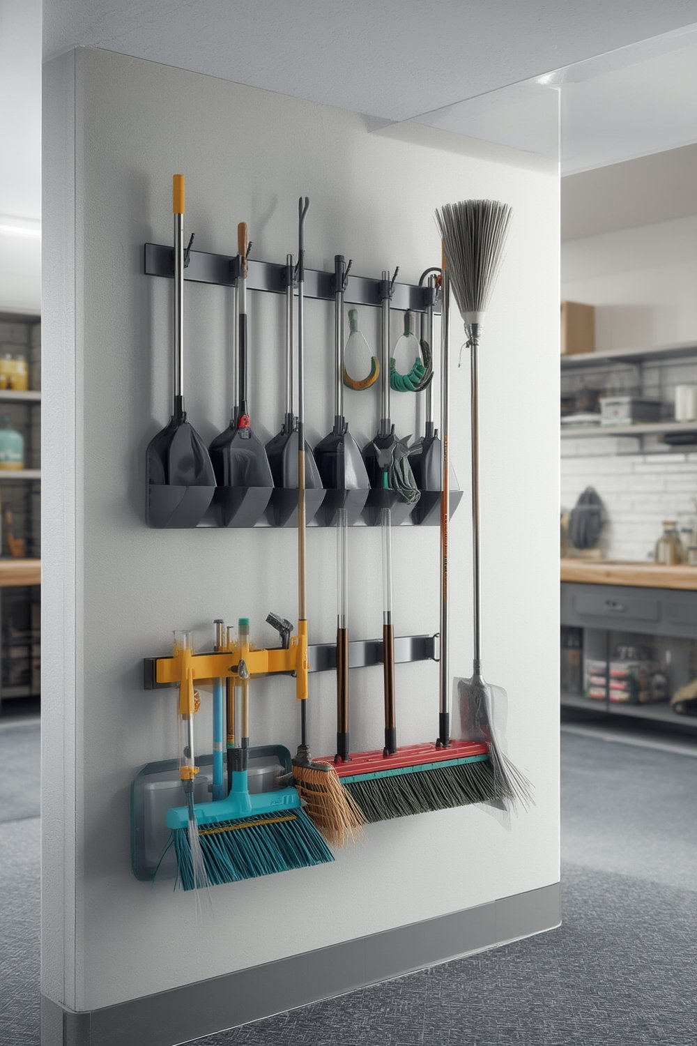 broom holder product view