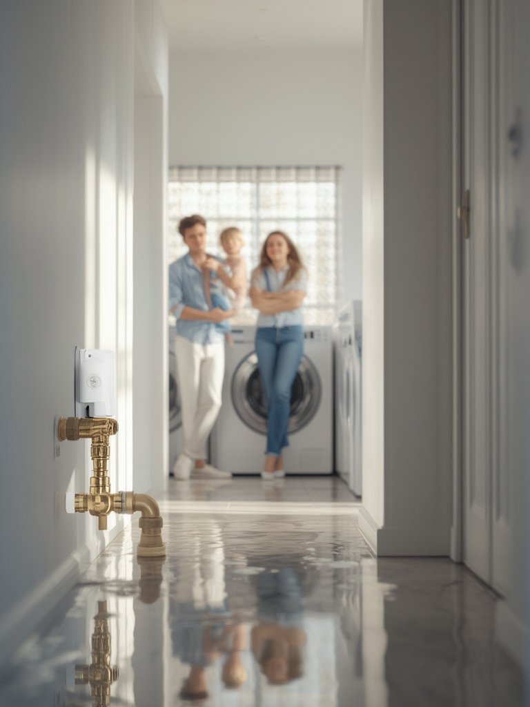 smart water leak detector with shut off - Illustration 3