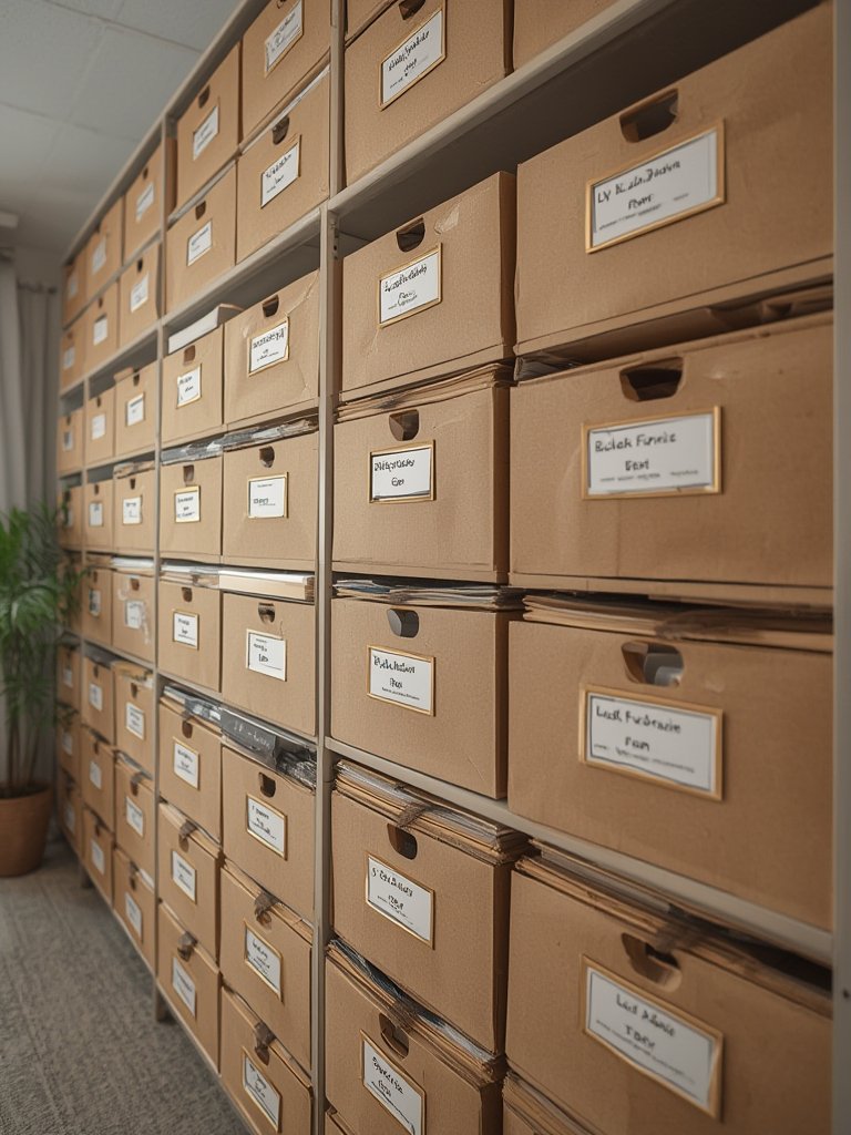 file boxes in action