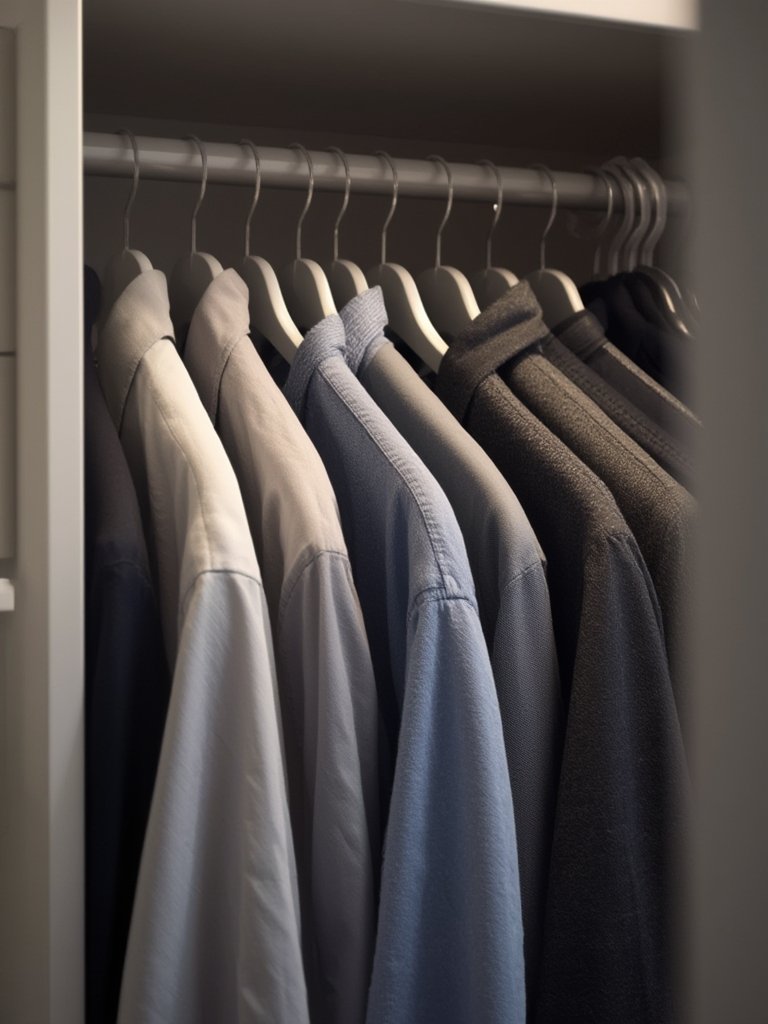 plastic hangers in action